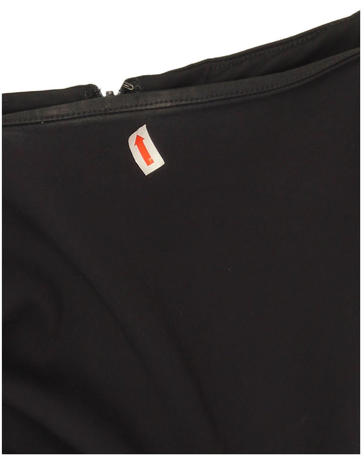 French Connection Damen Etuikleid UK 12 Mittelschwarz Farbblock