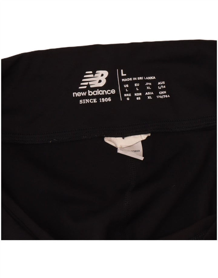 New Balance Womens Capri Leggings UK 14 Large  Black