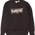Levi's Graphic Sweatshirt Jumper Small Homme Noir Coton