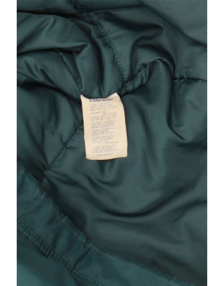 Ellesse Mens Hooded Windbreaker Jacket UK 38 Medium Green Colourblock