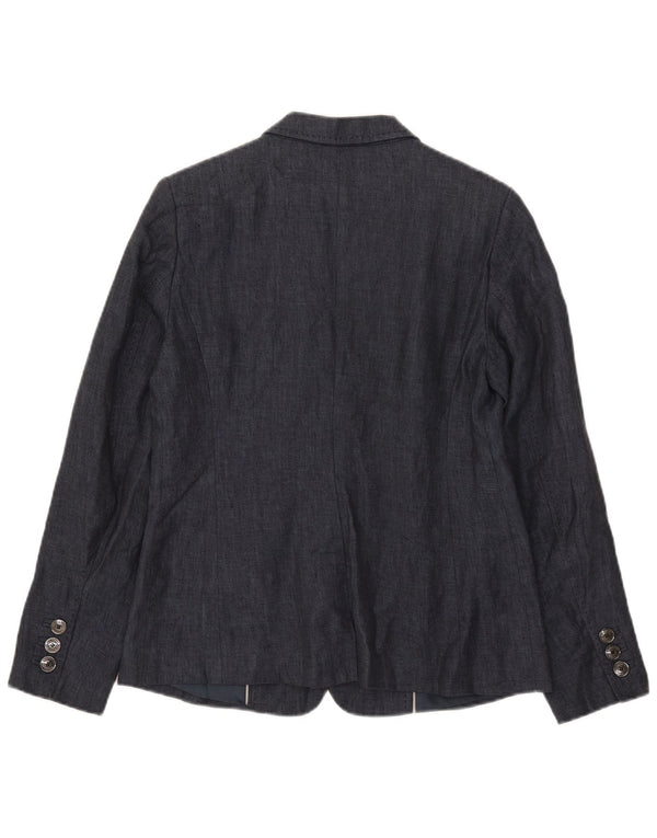 Giacca blazer autografa da donna Marks & Spencer UK 12 medio blu navy
