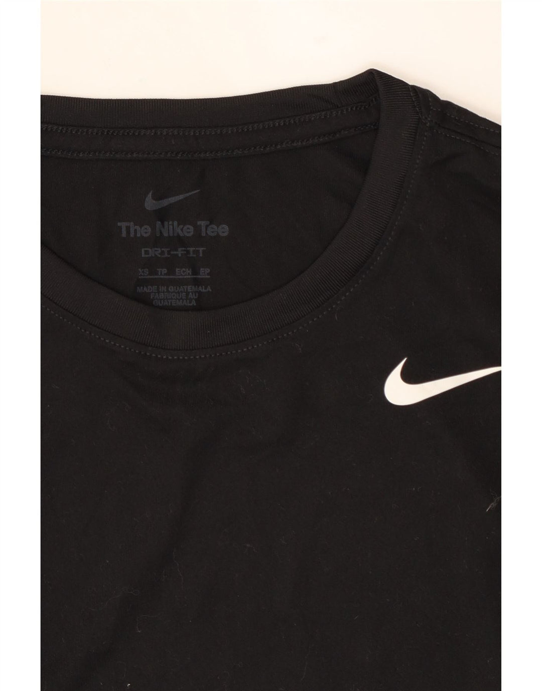 NIKE Womens Dri Fit Oversized T-Shirt Top UK 6 XS Black Polyester Vintage Nike and Second-Hand Nike from Messina Hembry 