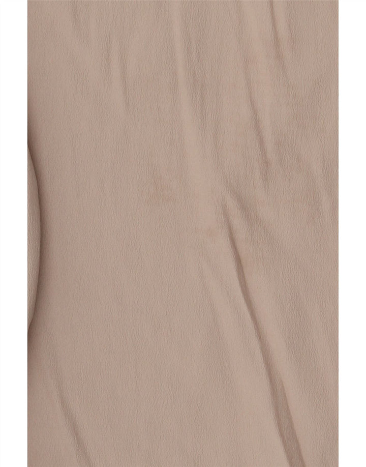 Marella Womens Hooded Sleeveless Blouse Top UK 12 Medium Beige