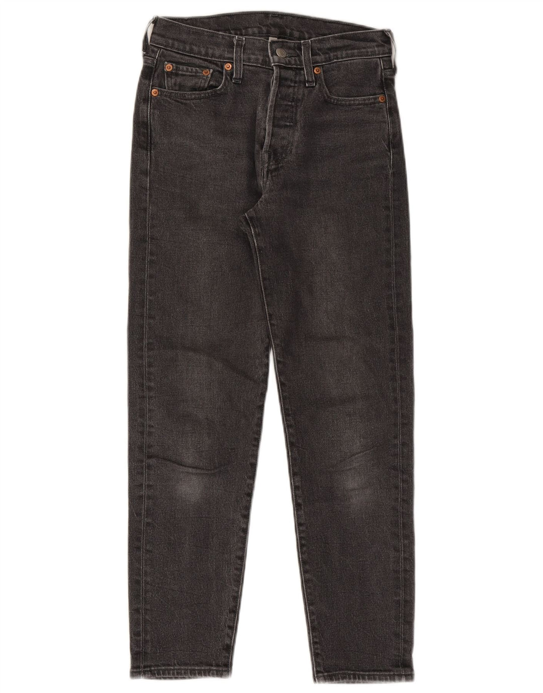 Levi's koniske jeans til kvinder W26 L26 sort bomuld