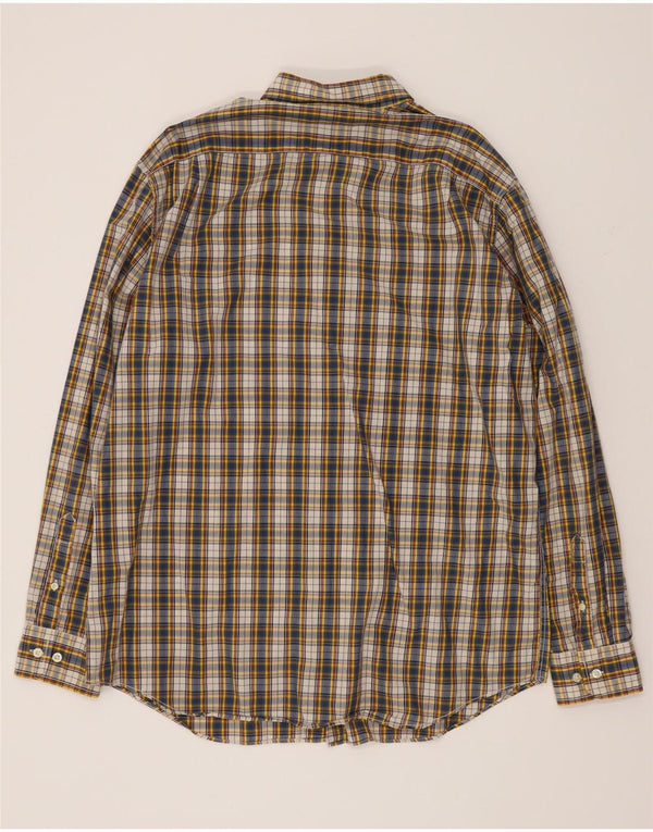 Nautica Mens Shirt Large Multicoloured Check Cotton
