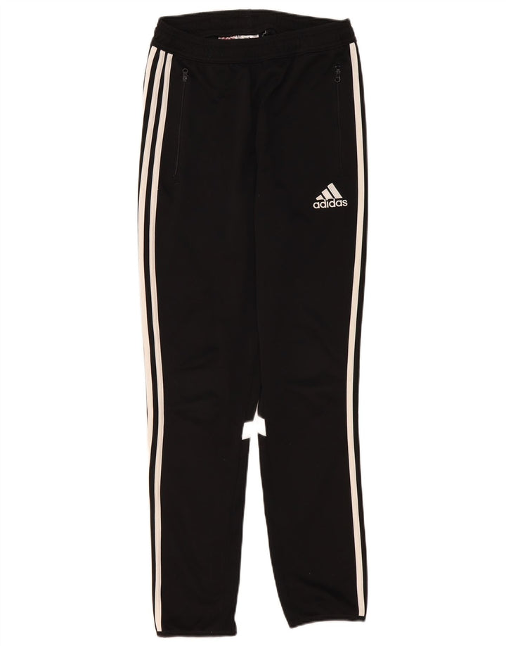 Adidas Boys Climacool Tracksuit Trousers 13-14 Years XL Black Polyester