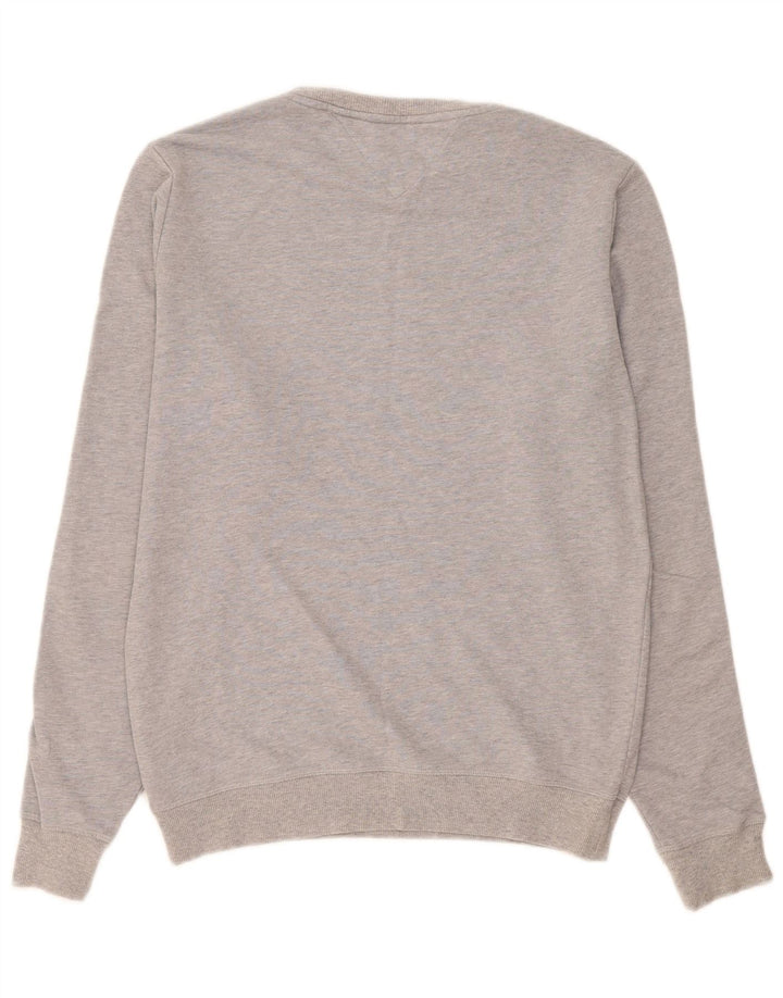 Tommy Hilfiger Herre Grafisk Sweatshirt Jumper Medium Grå Colourblock