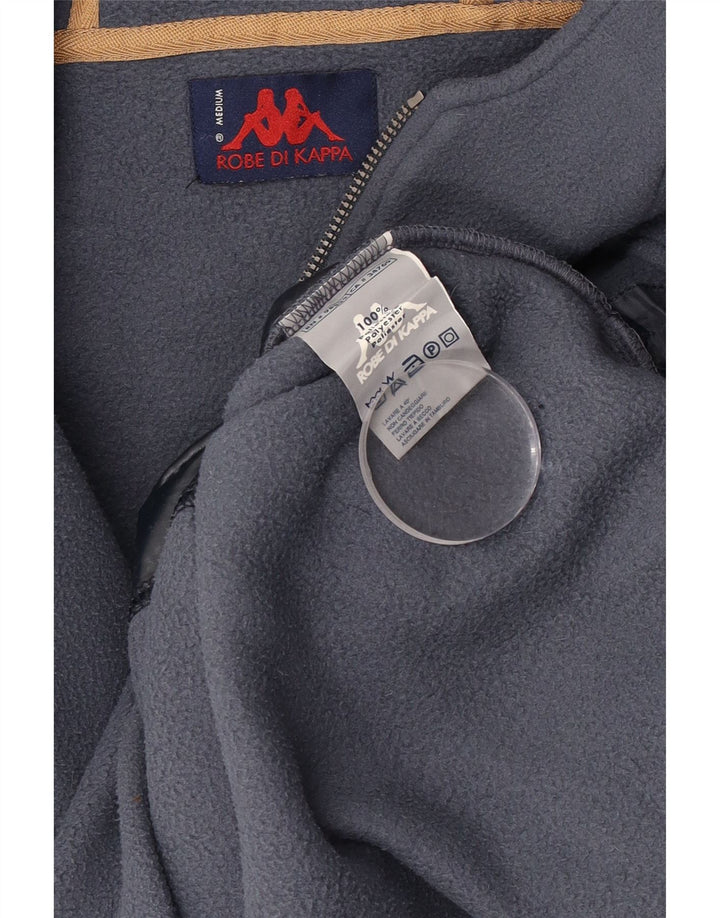 Kappa Herre hættetrøje med lynlåshals Fleece Jumper Medium Blue Polyester