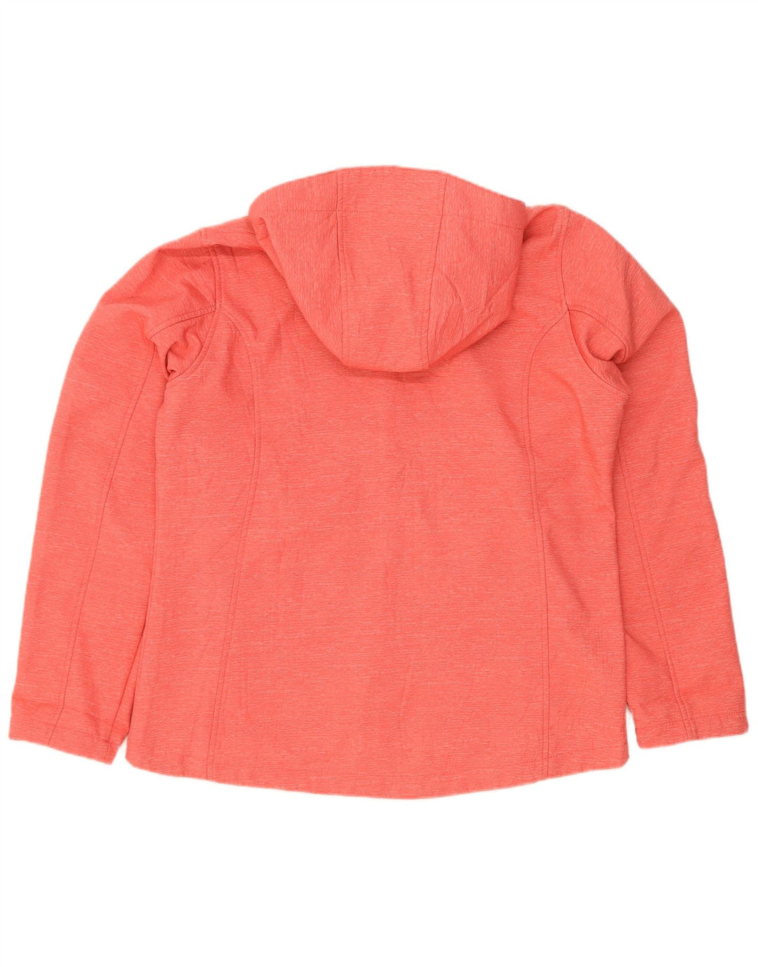 Jaqueta corta-vento com capuz feminino Coast EU 42 poliéster manchado vermelho grande