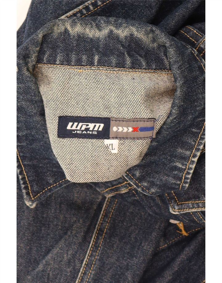 WPM Womens Denim Jacket UK 18 XL Navy Blue Cotton