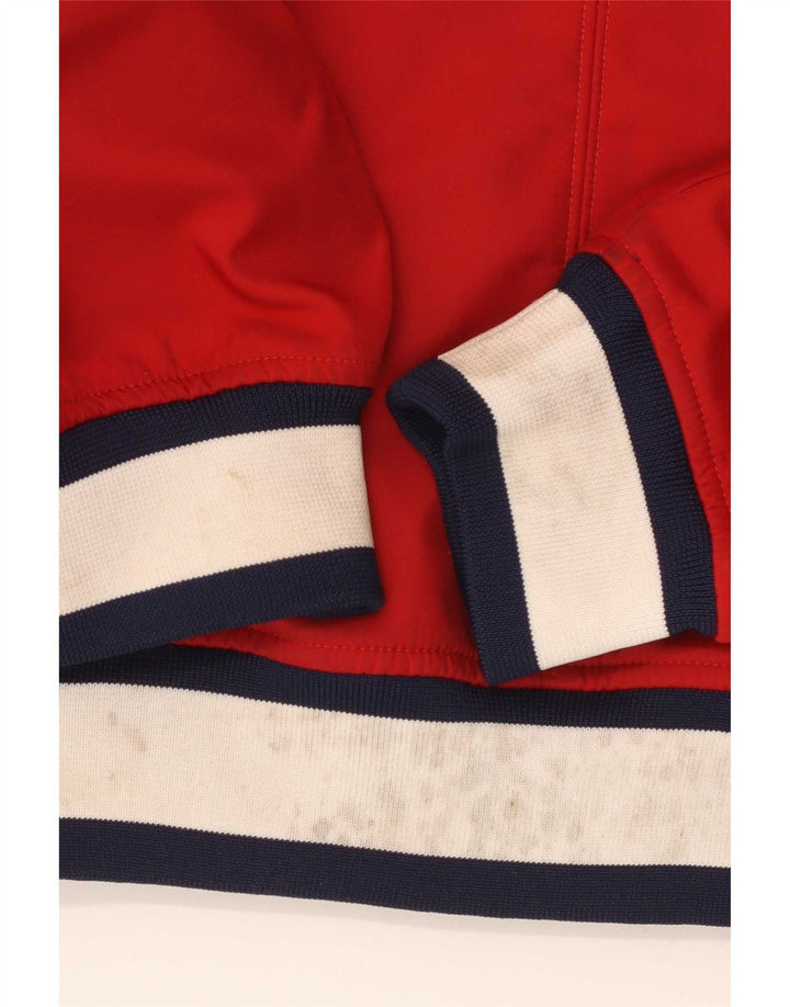 Kappa Herre grafisk træningsdragt Topjakke Medium Rød Colourblock Polyester