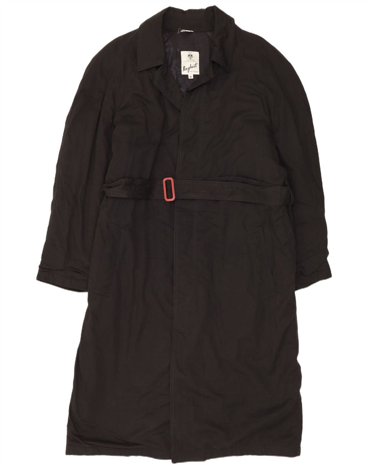 Raybest Mens Raincoat UK 38 Medium Black Cotton