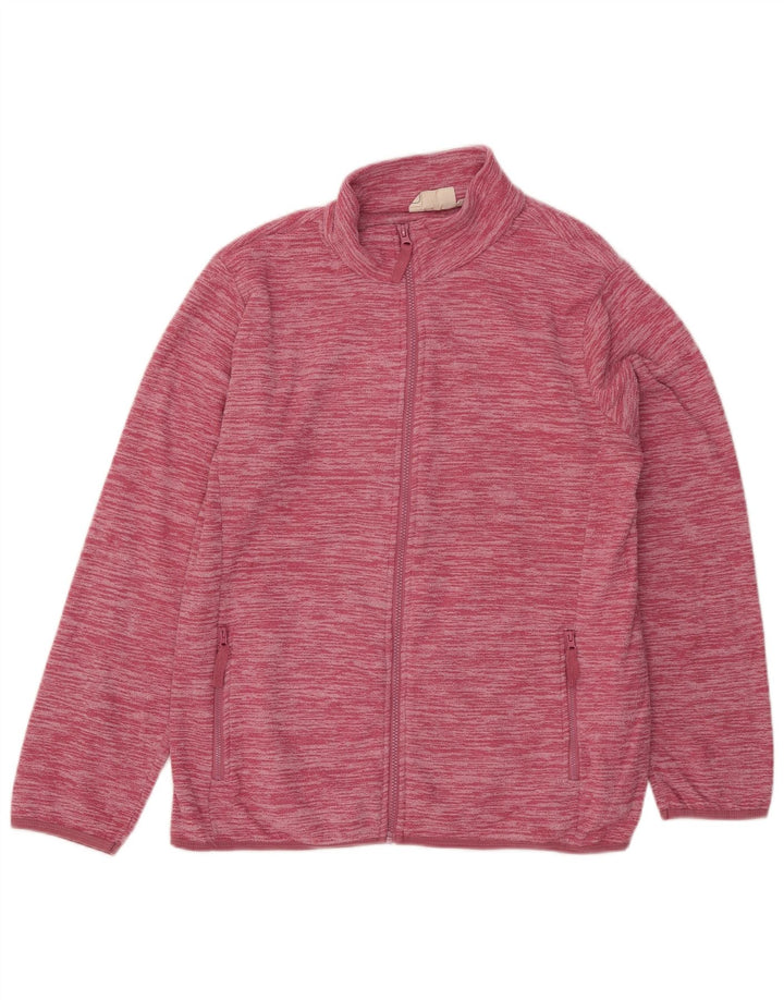 Mountain Warehouse Womens Fleece Jacket UK 18 XL Pink Flecked Polyester