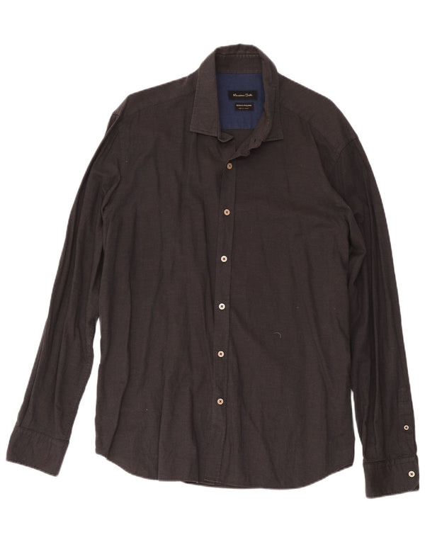 Massimo Dutti Mens Shirt 2XL Grey