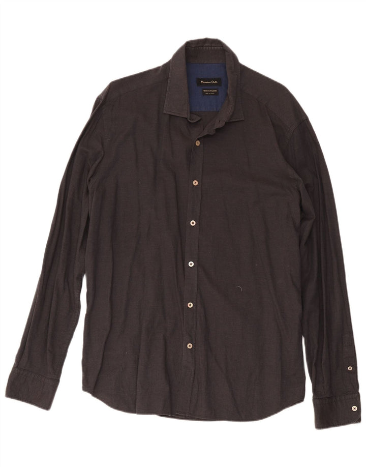 Massimo Dutti Chemise Homme 2XL Gris