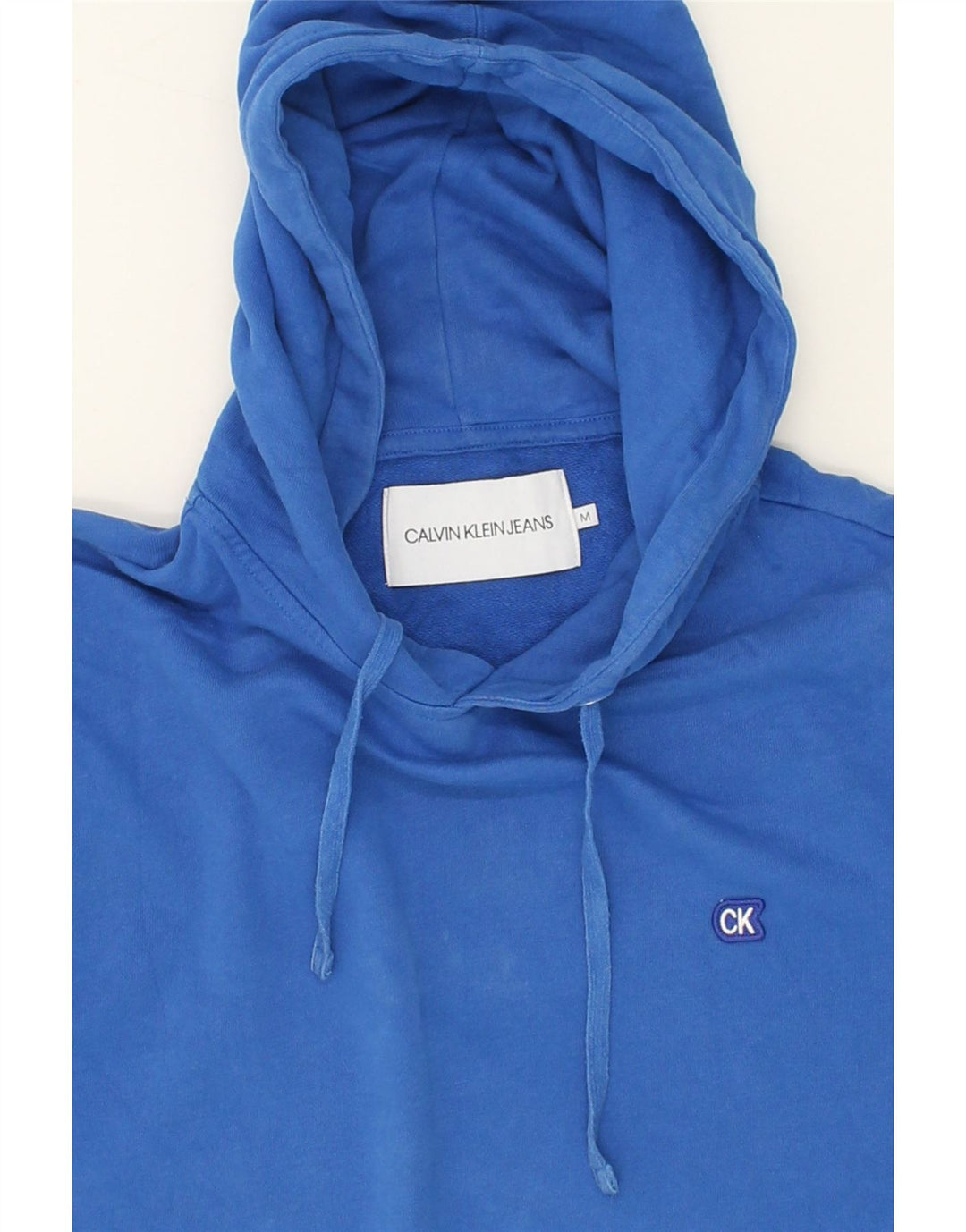 CALVIN KLEIN JEANS Mens Hoodie Jumper Medium Blue Cotton Vintage Calvin Klein Jeans and Second-Hand Calvin Klein Jeans from Messina Hembry 