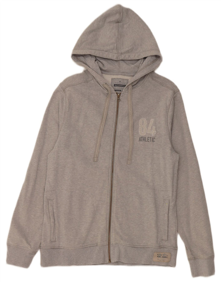Marks & Spencer Pull à Capuche Zippé Blue Harbor Homme Gris Moyen Coton