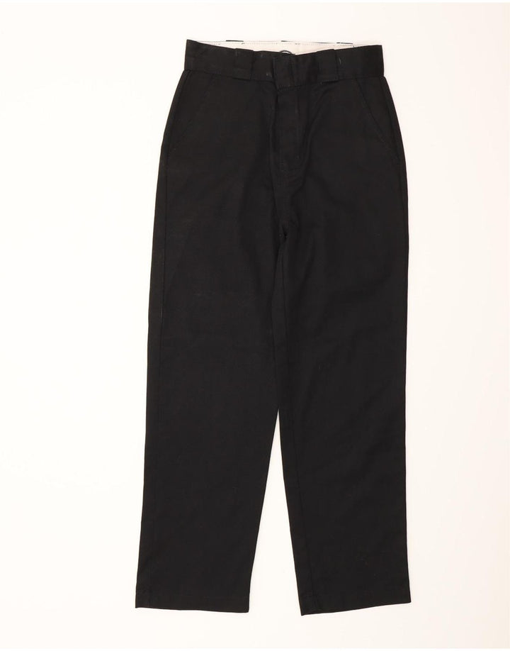 DICKIES Womens Straight Chino Trousers W27 L26 Black Polyester