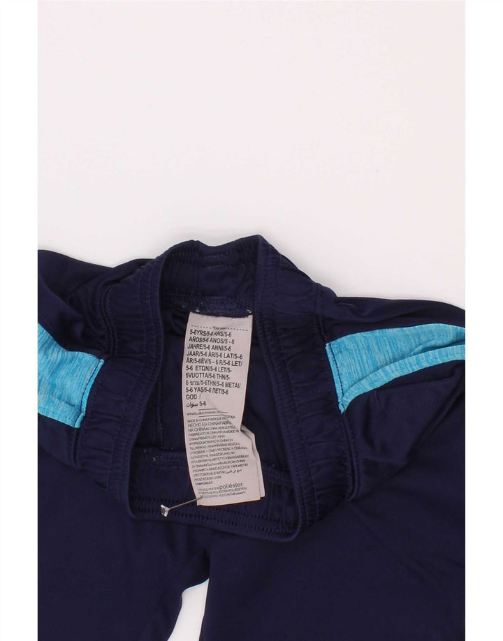 Under Armour Boys Sport Shorts 5-6 Years Navy Blue Colourblock Polyester