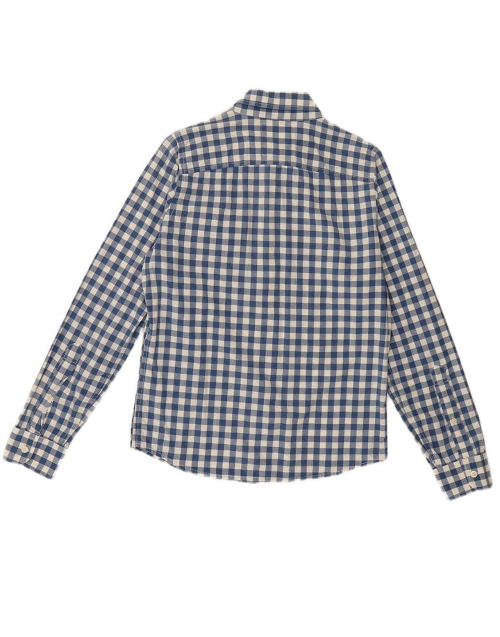 HOLLISTER Mens Shirt Small Blue Gingham Cotton