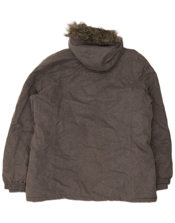 Damska kurtka wiatrówka z kapturem Mountain Warehouse UK 20 2XL szara