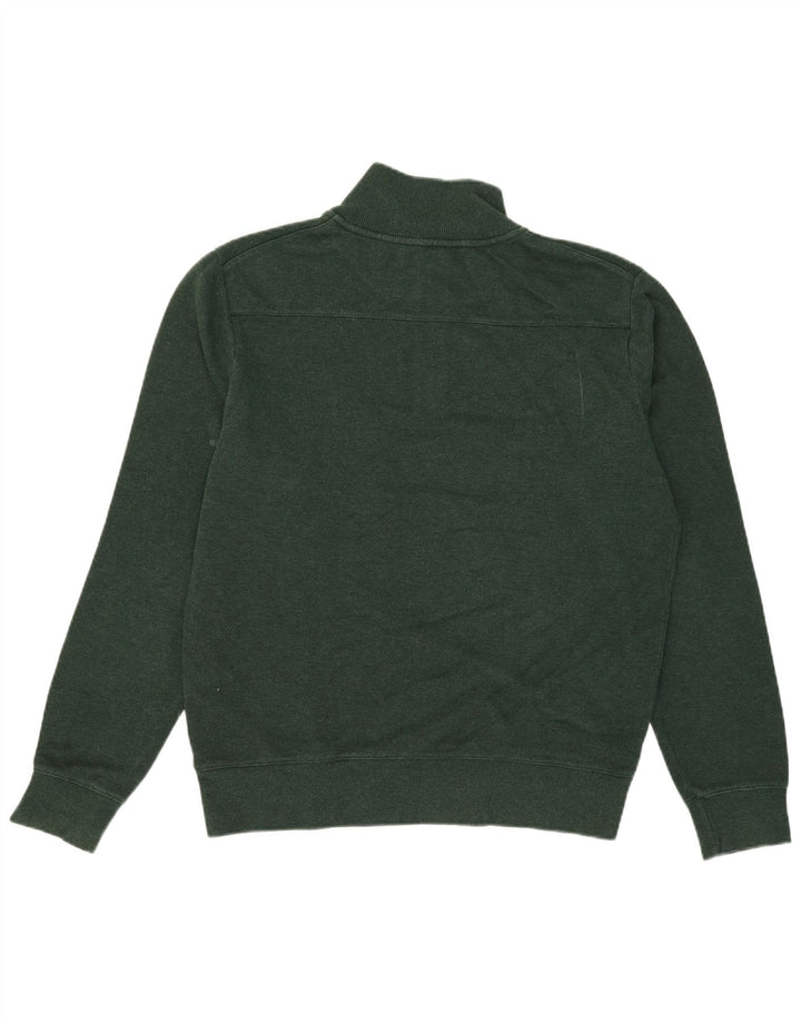 Gant Herre Zip Neck Jumper Sweater Stor Grøn Bomuld