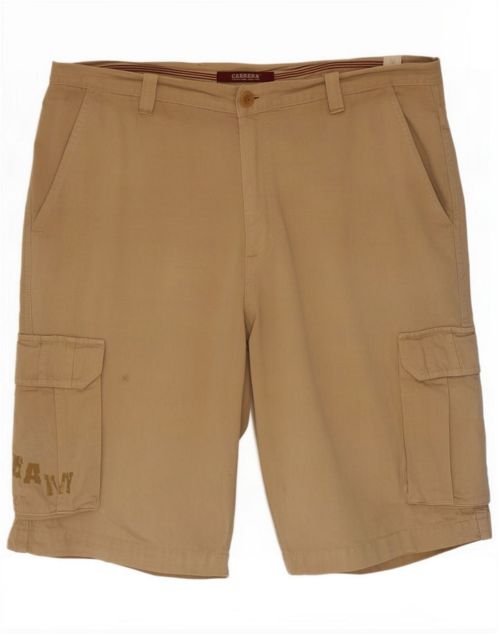 Carrera Herre Cargo Shorts Large W36 Beige Cotton
