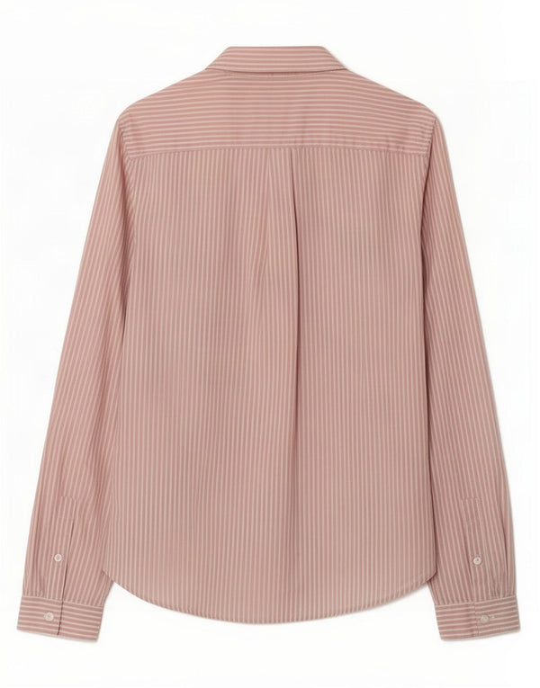 Jack Wills Womens Shirt UK 10 Small Purple Pinstripe Cotton
