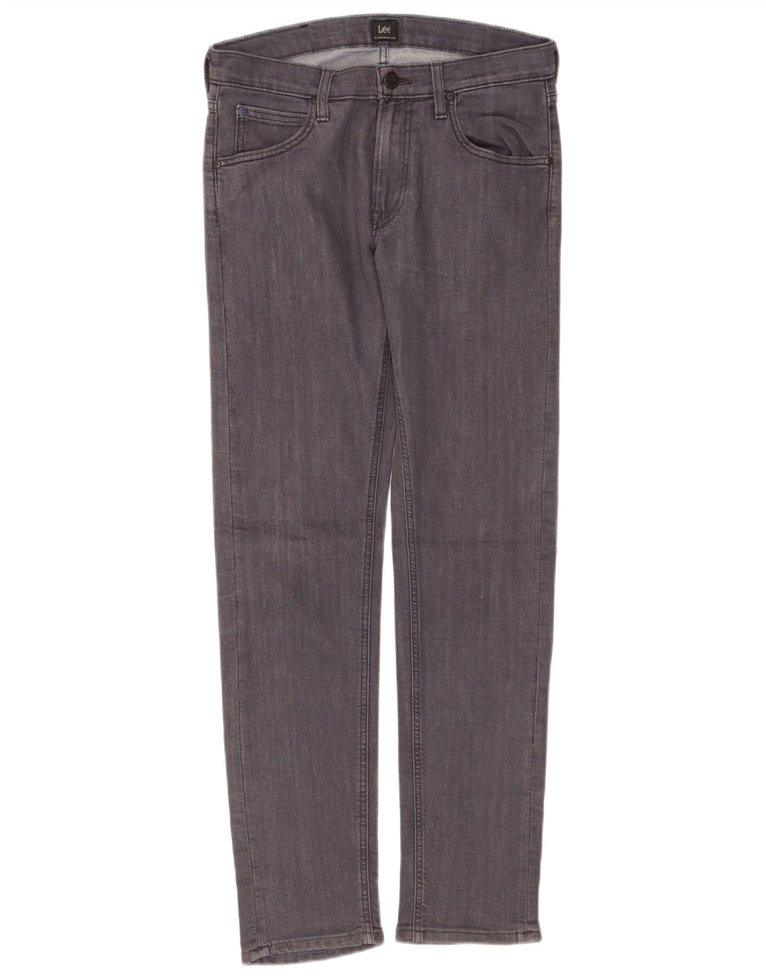 Lee Dame Daren Zip Fly Slim Jeans W30 L32 Grå Bomuld