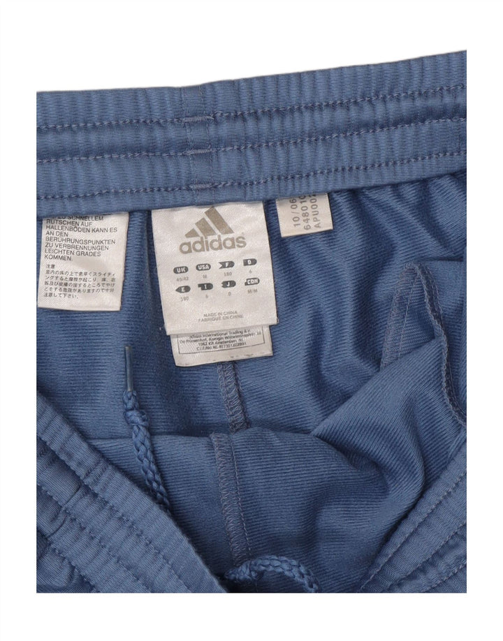 ADIDAS Mens Tracksuit Trousers UK 40/42 Medium  Blue Colourblock Polyester