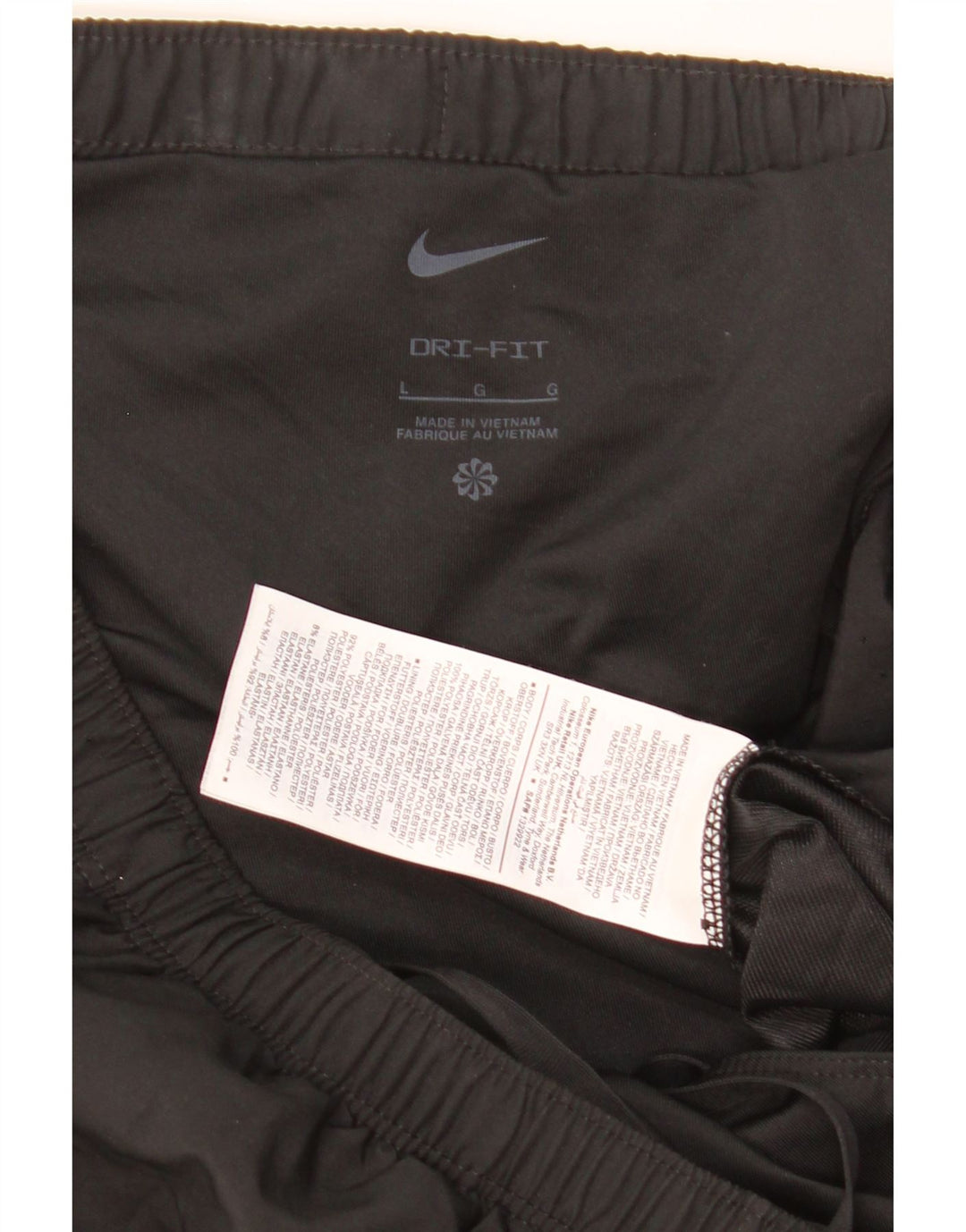 Nike Mens Dri Fit Graphic Sport Shorts Large  Black Polyester