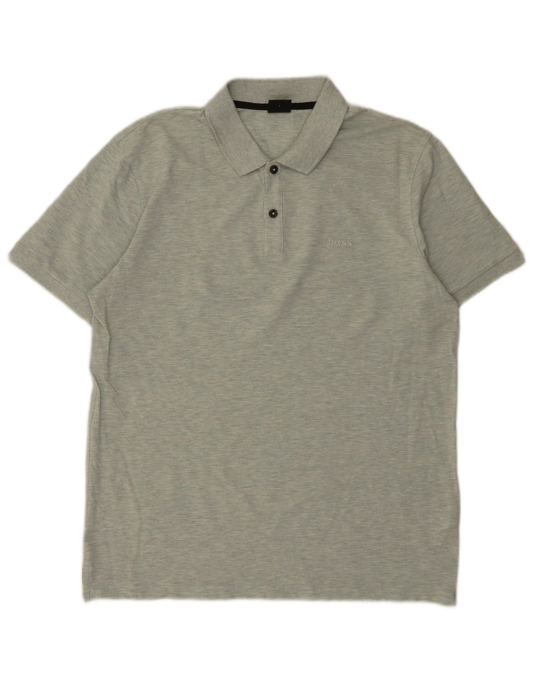 Hugo Boss Mens Regular Fit Polo Shirt Large Green Cotton
