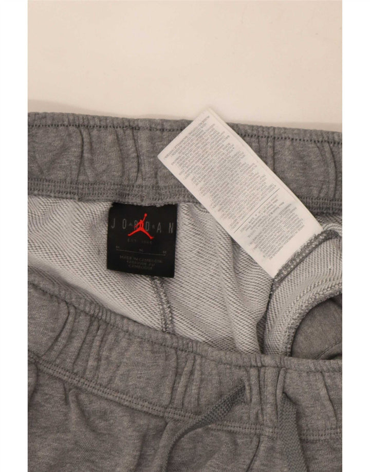 Jordan Mens Tracksuit Trousers Joggers Medium  Grey Cotton