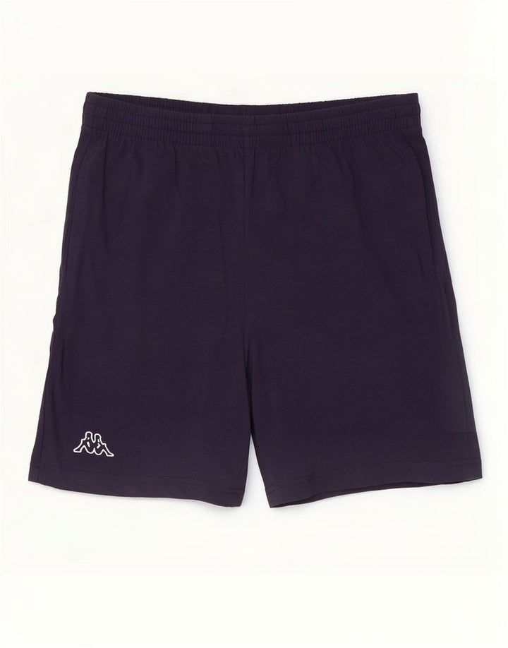 Pantalones Cortos Deportivos Kappa Hombre Algodón Azul Marino Mediano