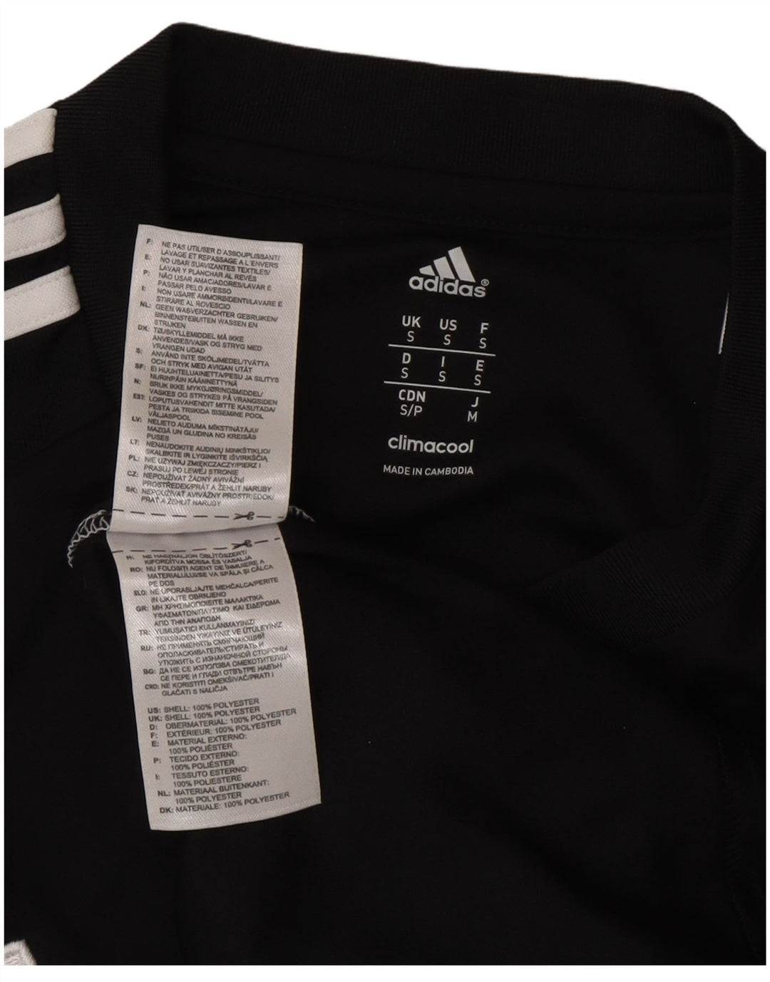 Adidas Mens Durham Graphic T-Shirt Top Small Black Colourblock Polyester