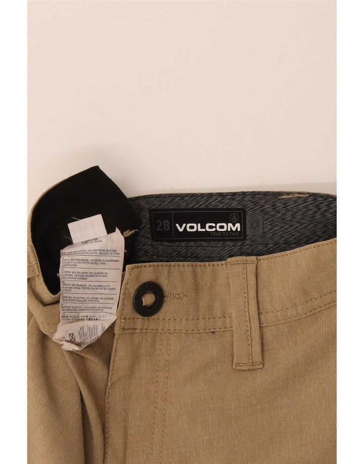 Volcom Mens Chino Shorts W28 Medium Beige Polyester