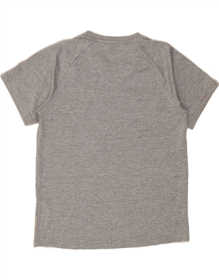ADIDAS Womens Climalite T-Shirt Top UK 10 Small Grey Flecked Polyester Vintage Adidas and Second-Hand Adidas from Messina Hembry 