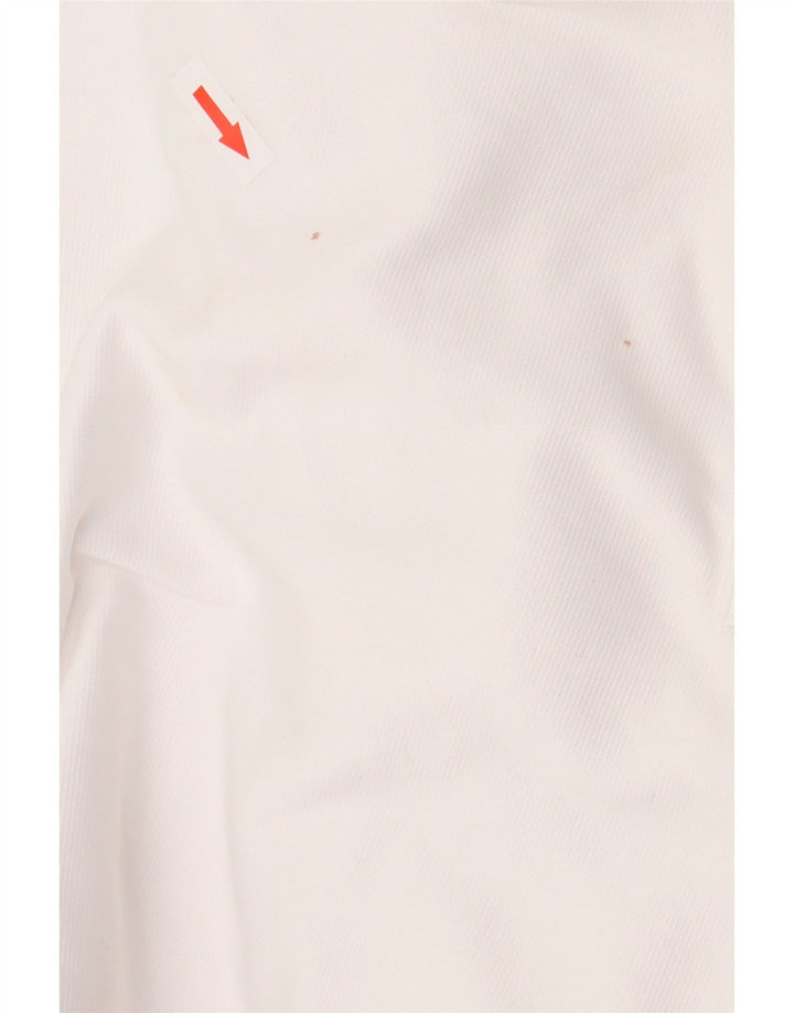 UNDER ARMOUR Mens Graphic Hoodie Jumper Large White Colourblock Polyester