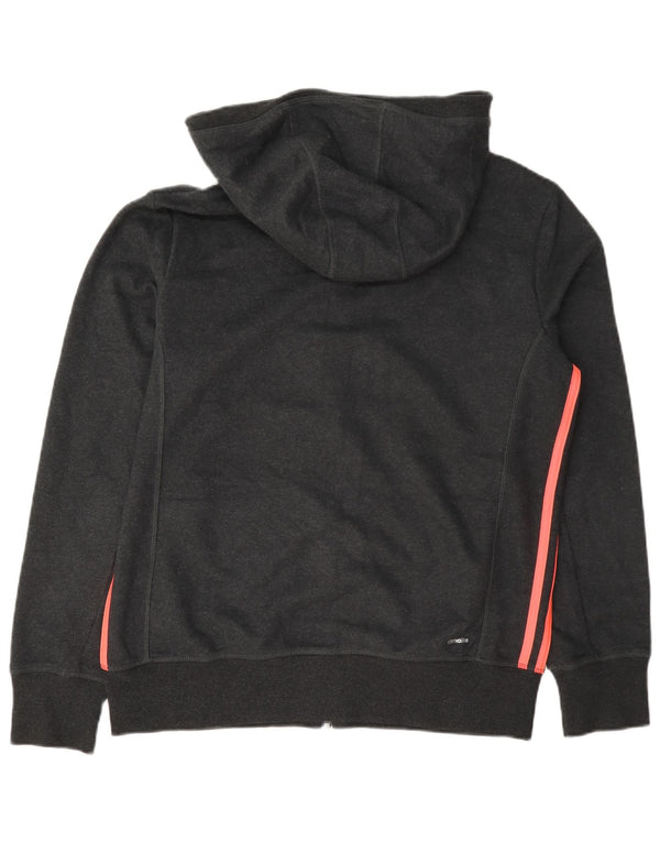 Pulover Adidas Climalite Zip pentru femei Marea Britanie 16/18 Bumbac gri mare