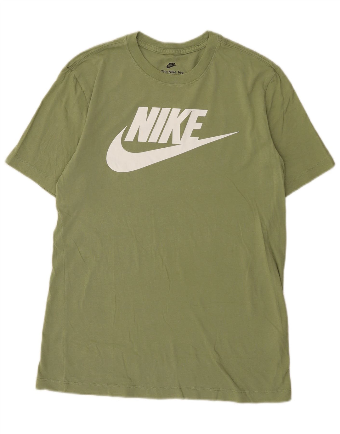 Nike Mens Graphic T-Shirt Top Small Khaki Cotton