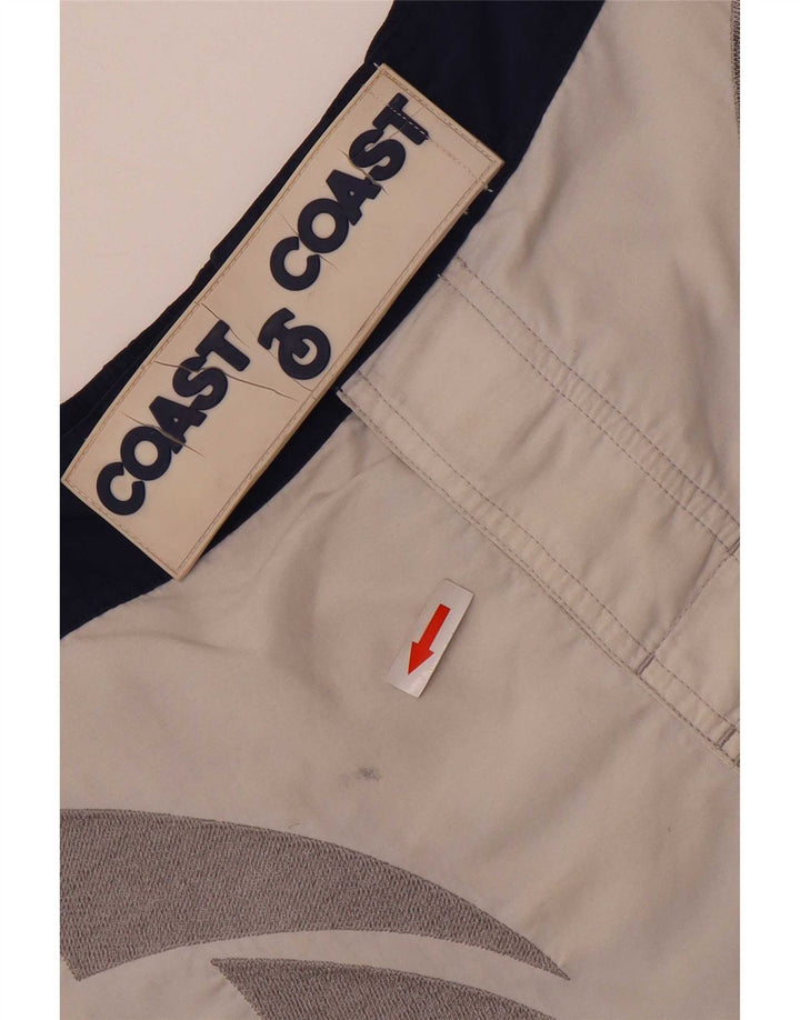Coast Mens Graphic Swimming Shorts Small Navy Blue Colourblock Polyamide