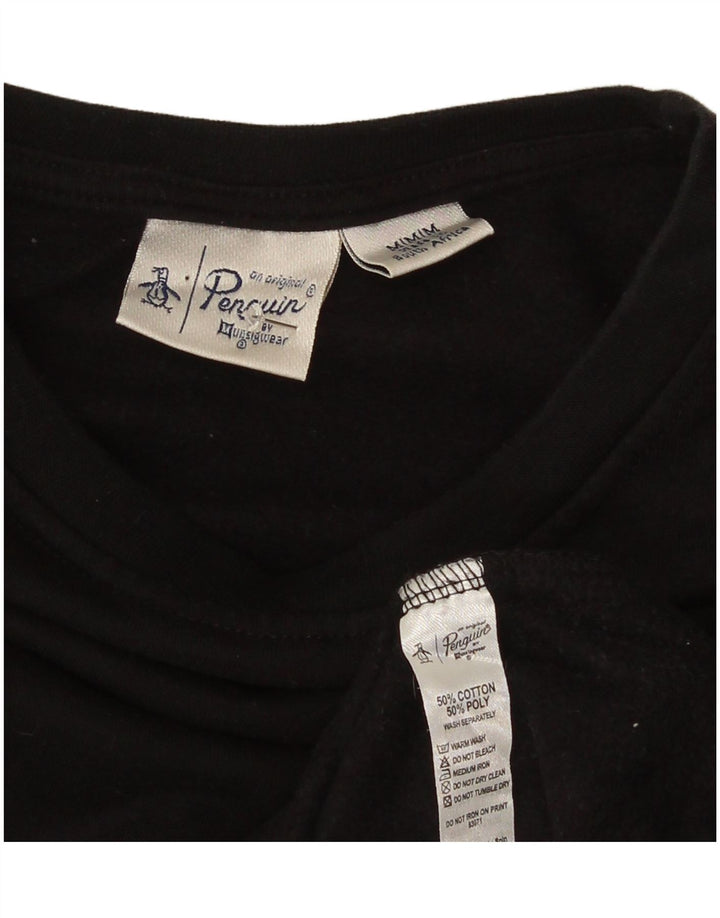 Penguin Hombre Sudadera Jumper Medium Negro Algodón