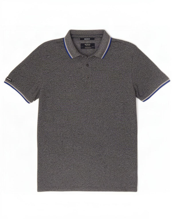 Camisa polo masculina Superdry médio algodão azul marinho