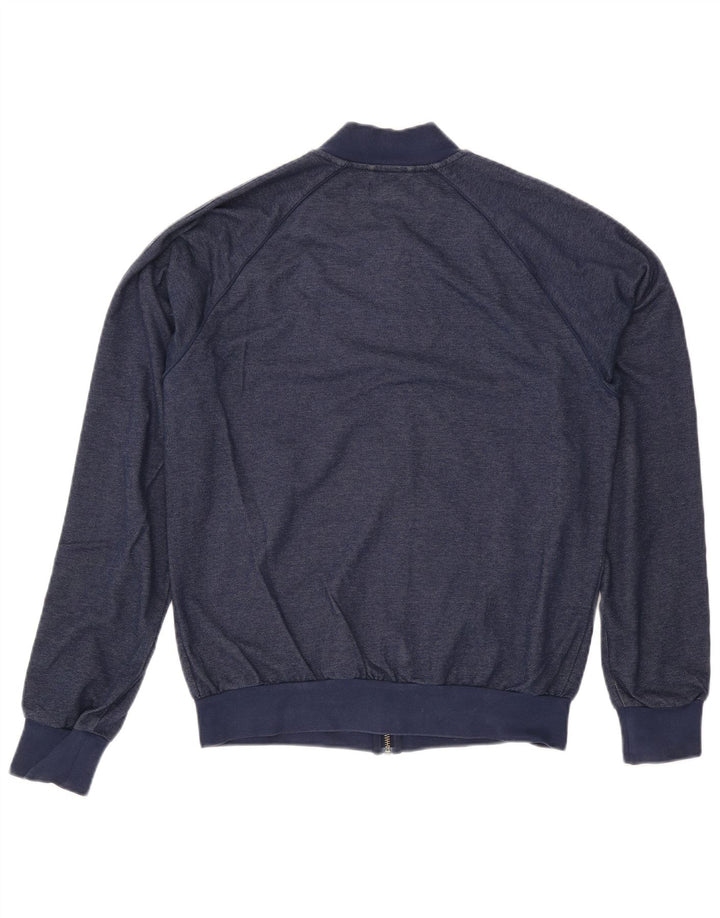 Giacca da ginnastica da uomo Adidas, giacca media, in cotone blu navy
