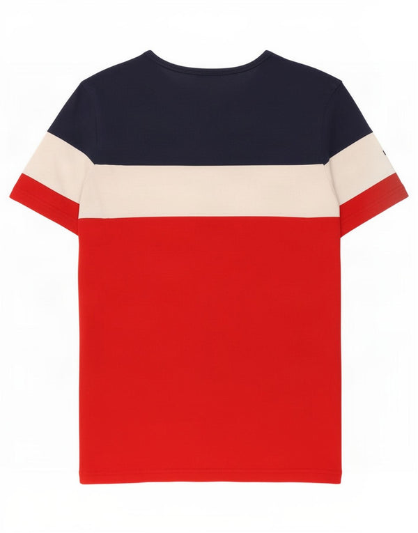 T-shirt da uomo Ellesse Top XL in cotone color block multicolore