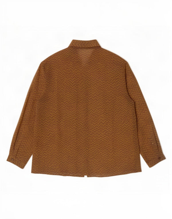 Blusa Barth Mujer Transparente IT 48 XL Poliéster Geométrico Amarillo