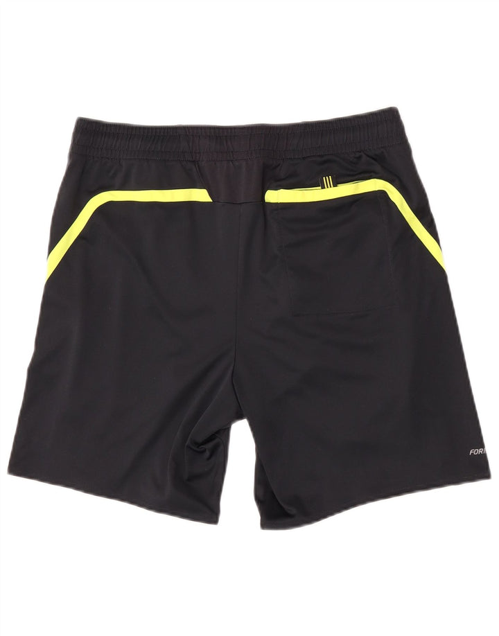 Pantaloncini sportivi Adidas Climalite da uomo piccoli in poliestere nero