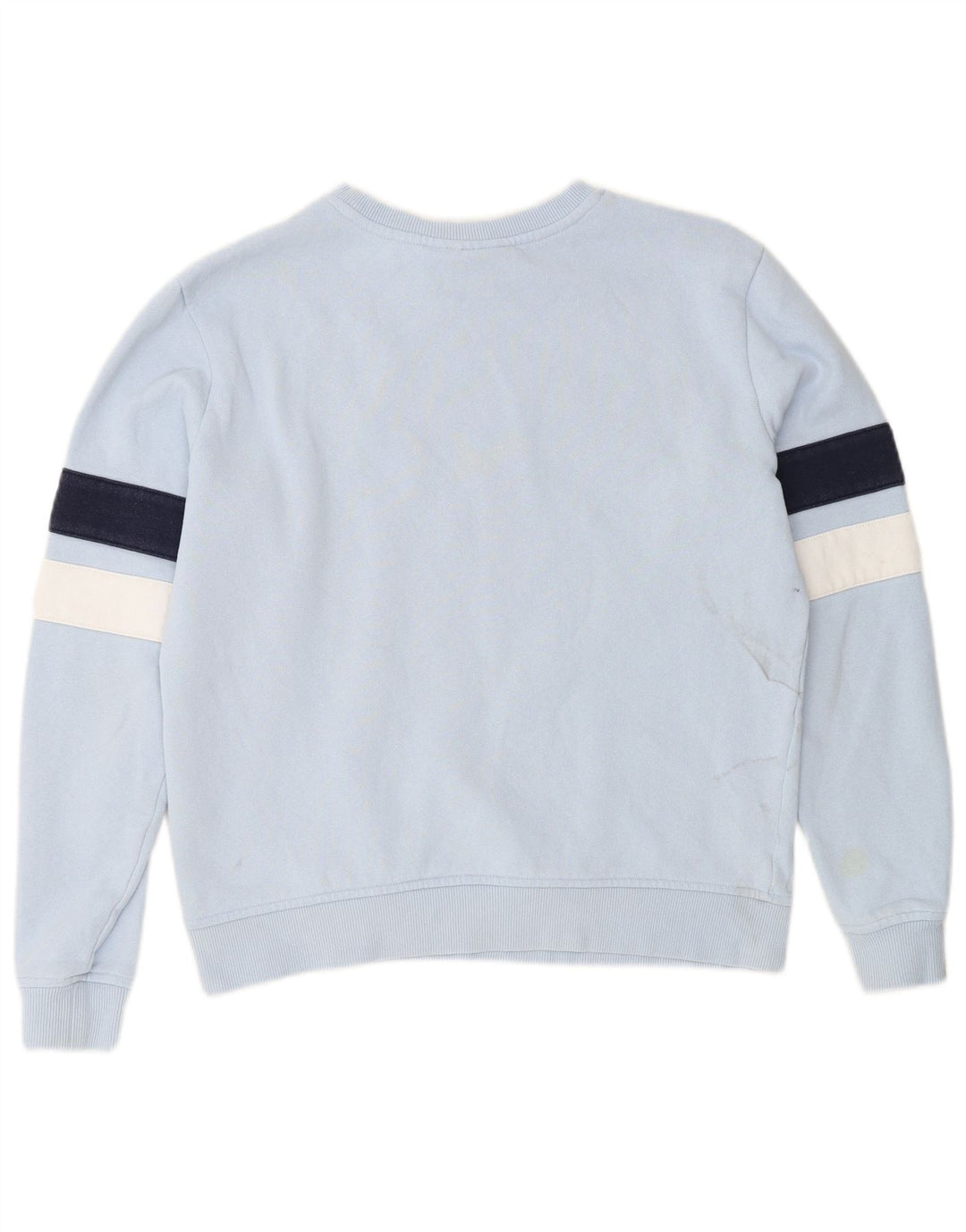 FILA Womens Oversized Sweatshirt Jumper UK 10 Small Blue Colourblock