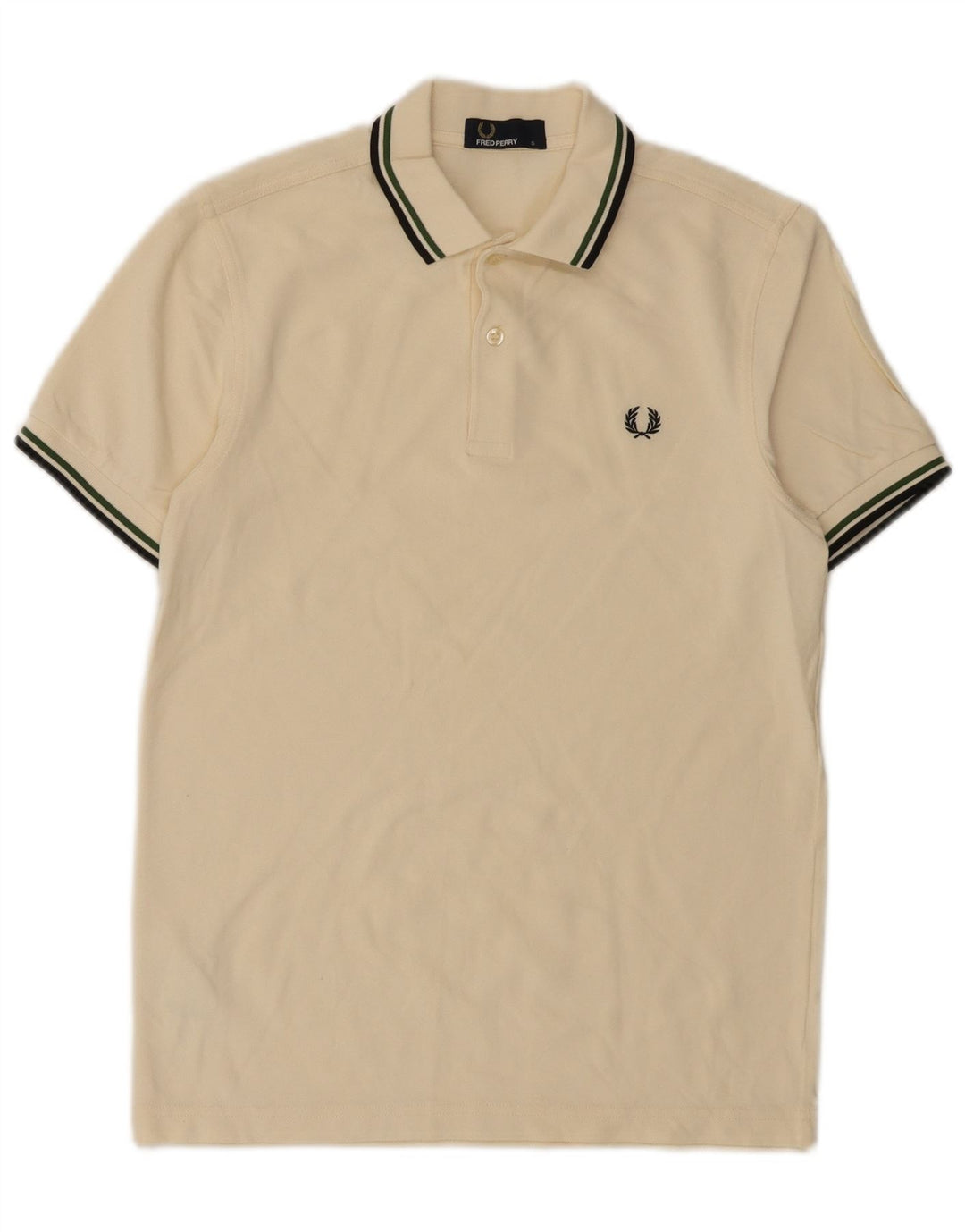 Fred Perry Ανδρικό πουκάμισο πόλο, μικρό λευκό βαμβακερό