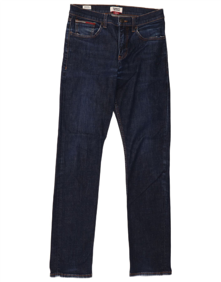 Tommy Hilfiger Mens Straight Jeans W30 L34 Navy Blue